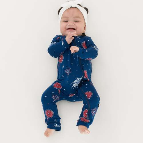 Zippered Romper in Celebration