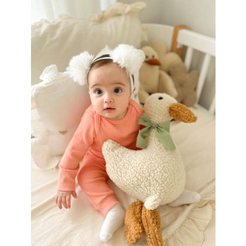 Kids Baby Sleeping Companion Minilu Duck Pillow - Soft & Cute Plush for Comfort Security -Adorable Bedtime Buddy for Infants Toddlers
