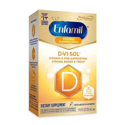 Enfamil D-Vi-Sol Vitamin D Supplement Drops for Infants, 50 mL dropper bottle