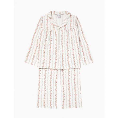 Kids Baggy Blouse PJ Set in Floral Stripe (1-2)