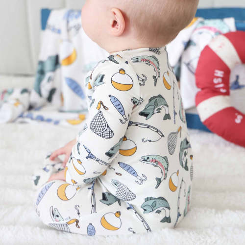 Catch Of The Day One-Piece Footie | Caden Lane