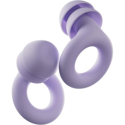 Loop Quiet 2 Plus Ear Plugs with Double Tips – Ultra-Comfy Reusable Earplugs for Sleep, Focus, Travel, Noise Sensitivity | Flexible Protection | 24 dB (SNR) Noise Reduction + 3 dB with Double Tips - Violet