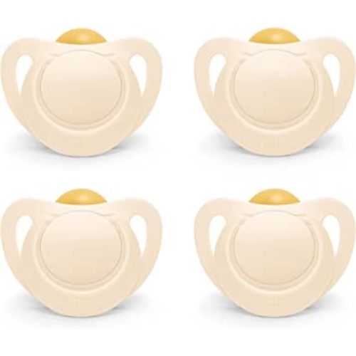 NUK for Nature™ Natural Rubber Pacifier, 4-Pack, Neutral, 0-6M
