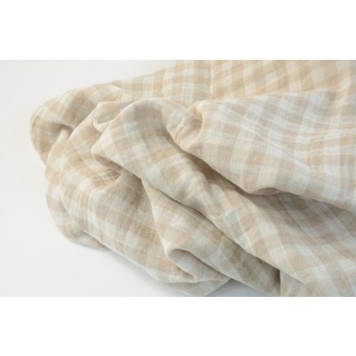 Checked Muslin Crib Sheets, Baby Fitted Sheet, Custom Size Nursery Cotton Sheet, Extra Soft Bassinet Bedding, Gingham Neutral Baby Sheet