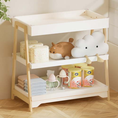 KORIMEFA Baby Changing Table with Pad, Natural