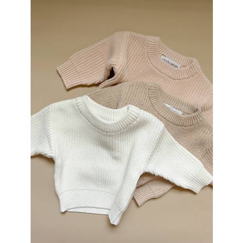 BABY KNIT SWEATER, cotton baby clothes, newborn knits, winter baby clothes, chunky baby knits, neutral baby knits, neutral baby clothes