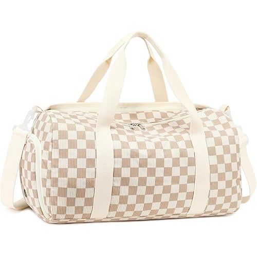 BLUBOON Duffle Bag Girls Kids Cute Gym Bag with Shoes Compartment & Wet Separation Waterproof Sports Overnight Travel Bag