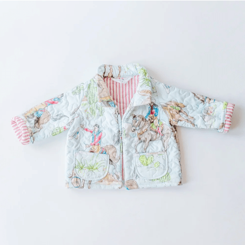 Birdie Multi Youth Quilted Snap Jacket
