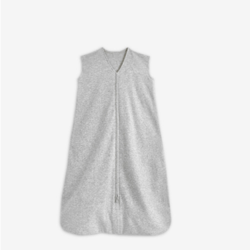 HALO SleepSack, 100% Cotton Wearable Blanket, Swaddle Transition Sleeping Bag, TOG 0.5, Heather Grey, Small