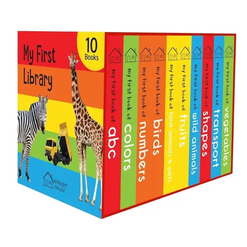 My First Library: Boxset of 10 Board Books for Kids