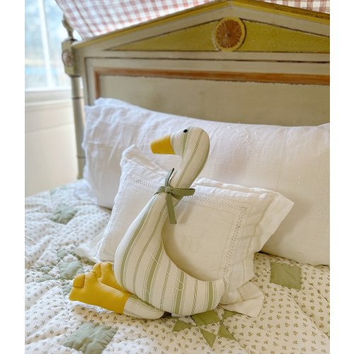 Edgehill Collection x Kristin Ellen Hockman Casper Green Stripe Duck Plush