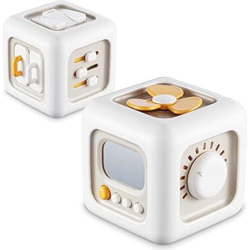 Busy Cube Toys for 1 Year Old Boys, Montessori Toys for 1+ Year Old, Baby Toys 12-18 Months, Toddler Travel 1-2, Learning Fine Motor Skills| First Birthday Gifts