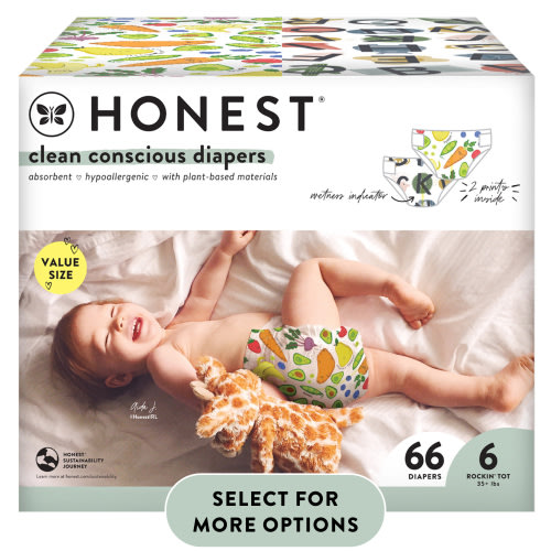 The Honest Company, Clean Conscious™ Diapers, Size 6, 66 Count (Select for More Options)