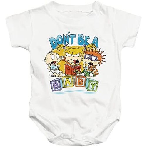 LOGOVISION Rugrats Don't Be A Baby Blocks Unisex Infant Snap Suit for Baby