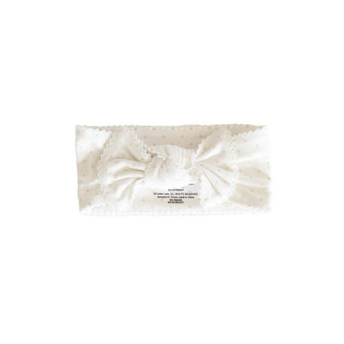 Picot Trim Knit Large Bow Headwrap | Caden Lane