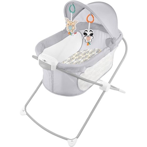 Fisher-Price Baby Bouncer Animal Wonders Jumperoo Musical Activity Center with Lights Sounds & Developmental Toys - Fawning Leaves