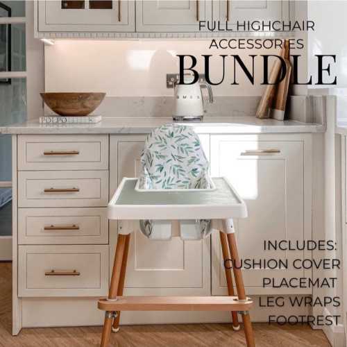 Full IKEA Highchair Set - Sage Leaf Bundle