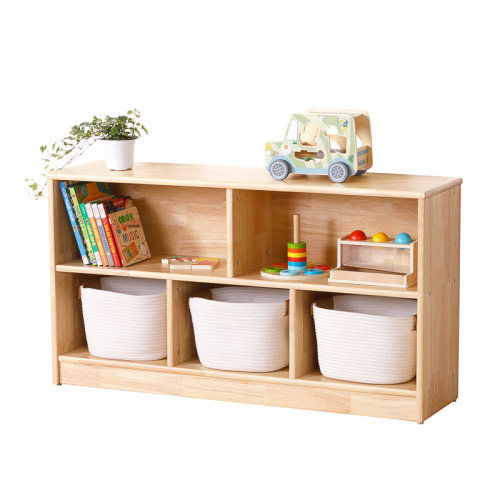 Latitude Run® Rubber Wood 5-compartment Montessori Shelf, 43.3"l & Reviews | Wayfair