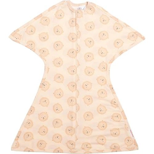SleepingBaby Zipadee-Zip Transitional Swaddle Sack, 3-6 Month - Roomy Zipper Swaddle for Easy Diaper Changes and Proper Hip Development - Baby Swaddle Sack, X-Small - Lions