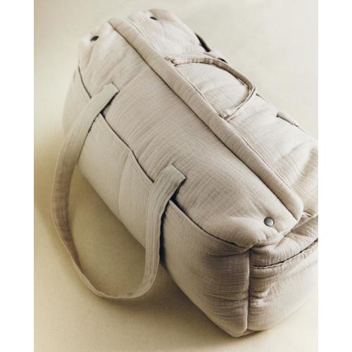 COTTON DIAPER BAG WITH A MOON