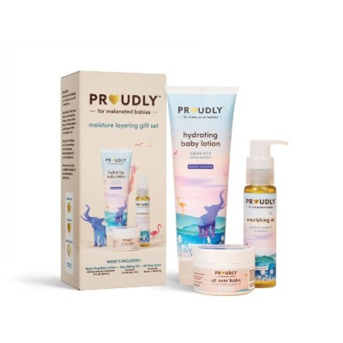 Proudly Company Moisture Layering Bath & Body Gift Set - 3ct