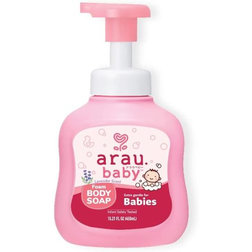 Foam Body Soap, Lavender Scent, Natural Plant Based Baby Wash, No Artificial Fragrance or Additives, Gentle for Baby’s Sensitive Skin, Nourishing and Easy Rinse (15.21 Fl Oz)
