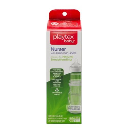 Playtex Baby Nurser 1 Pack Each, 8 oz with 5 Liners
