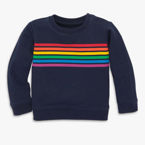 Baby rainbow banner sweatshirt