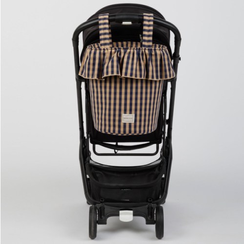 Basket Vichy - Navy + Caramel - Minicoton