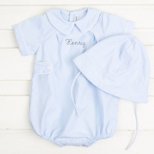 Blue Boy Bubble Infant Set