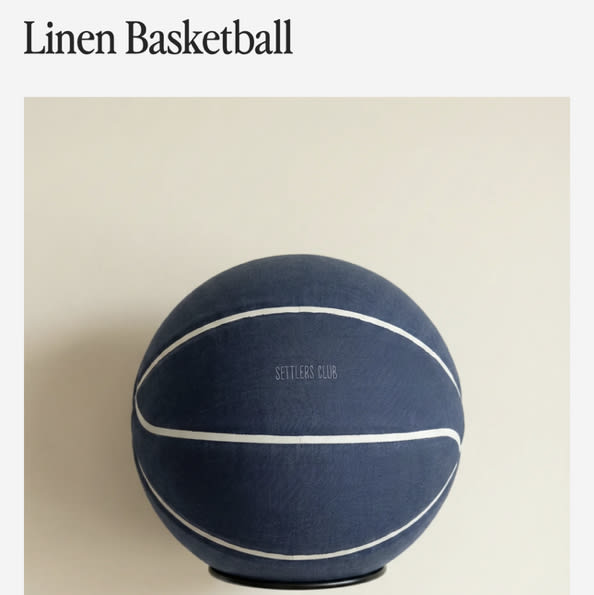 Linen Basketball Wall Decor – Settlers Club