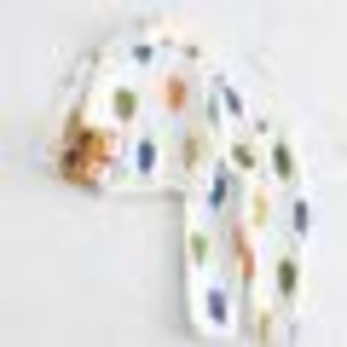 2-3T Ice Cream Zip Up Jogger Set - White / 2-3T