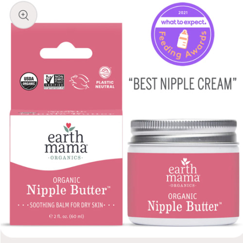 Organic Nipple Butter Breastfeeding Cream | Earth Mama