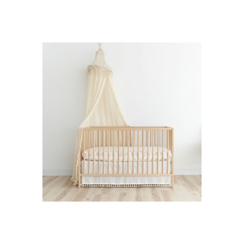 Kendi Macramé Trim Cotton Canopy