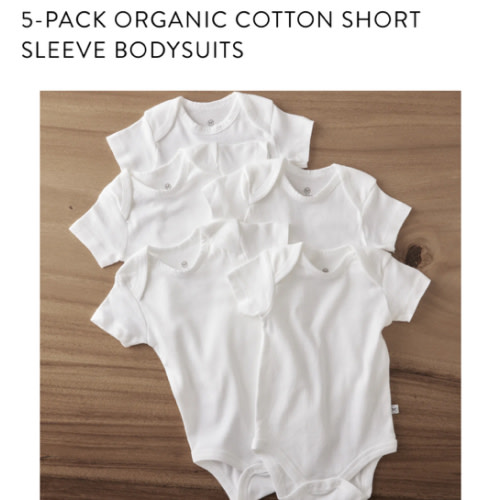 5-Pack Organic Cotton Short Sleeve Bodysuits | Honest Baby Clothing