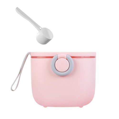 Romacci 400ml Baby Milk Powder Formula Dispenser Portable Milk Powder Container with Scoop Scraper for Baby Boys Girls