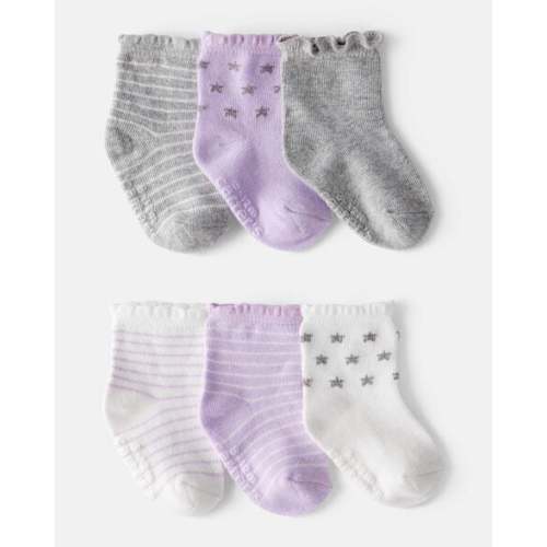 Baby Girl 6-Pack Ankle Socks - Carter's | Carter's