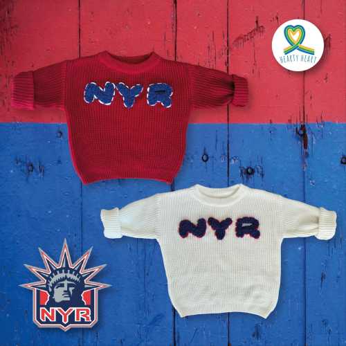 New York Rangers, Ice Hockey sweater, New born baby clothes, gender reveal ideas, Baby name sweater, New York team
