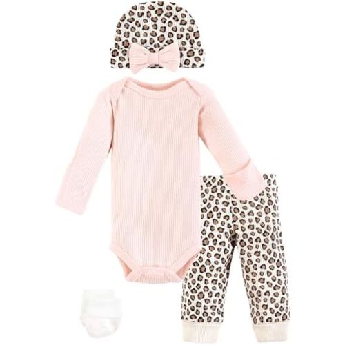 Hudson Baby Unisex Thermal Preemie Layette Set 4pc Long Sleeve Outfit