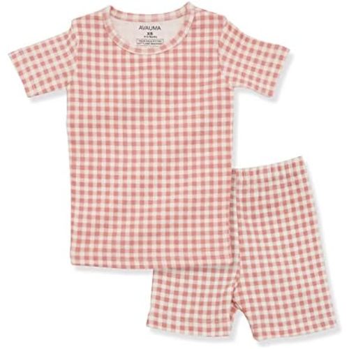 AVAUMA Baby Boys Girls Pajama Set 6M-7T Kids Cute Toddler Snug fit Pattern Design Pjs Cotton Sleepwear