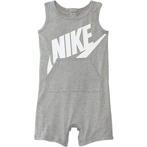 Nike Baby`s Tank Romper (Heather Grey(66F172-042)/White, 6 Months)