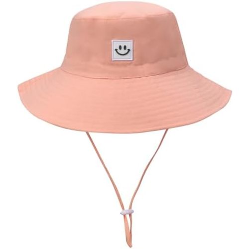 55cube Toddler Sun Hat Beach Bucket Hat for Girls Boys Toddlers