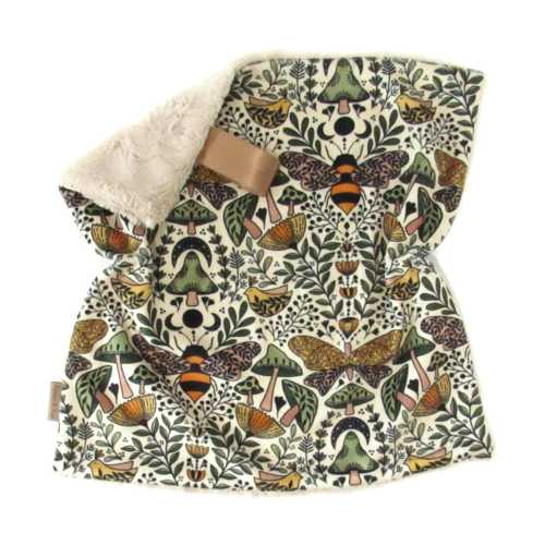 Earthy Mushroom And Bee Lovey, Nursery, Bee Nursery, Bee Baby Lovey, Mushroom Baby Shower, Mushroom Baby Lovey, Fungi Lovey, Bee Baby Gift