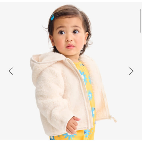 Baby teddy fleece jacket | Primary.com