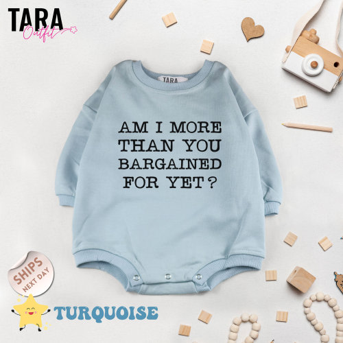 Am I More Than You Bargained For Yet?, Emo Baby Bodysuit, Lyric Bodysuit, Punk Rock Baby Sweater, Baby Shower Gift , 2000429
