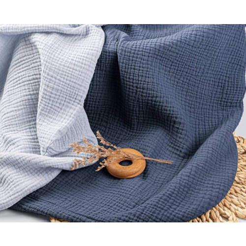 Baby Lounger Covers Muslin: Slipcover for Snuggle Me Lounger - Machine Washable & Zipper-Free for Safe Daily Use - Navy & Blue for Boys