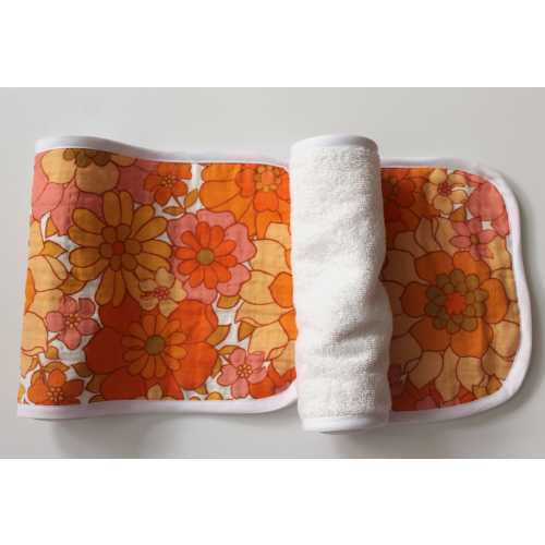 Burp Cloths - Groovy Pink Floral