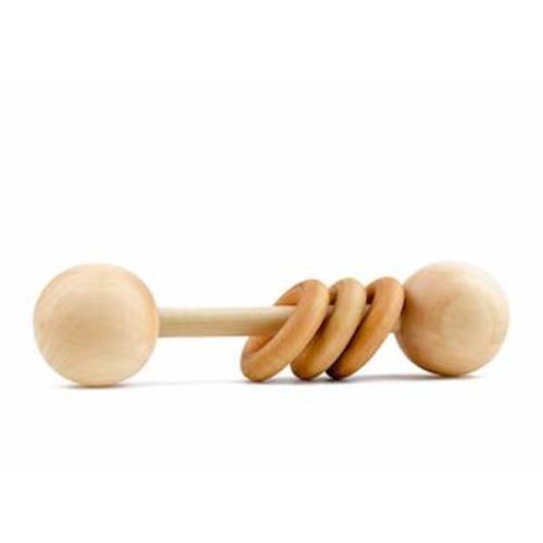 Homi Baby Organic Wood Rattle