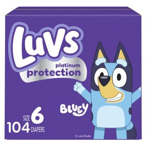 Luvs Pro Level Leak Protection Diapers Giant Pack - Size 6 - 104ct