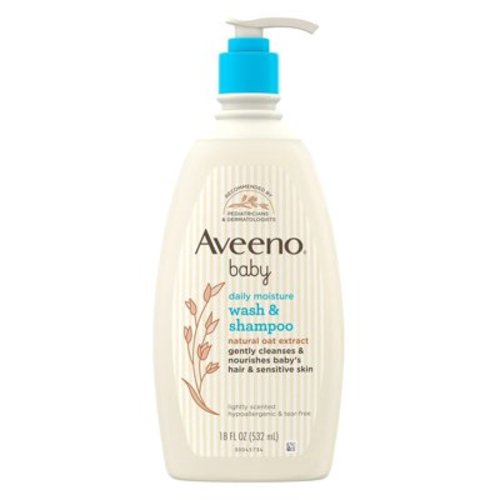 Aveeno Baby Wash & Shampoo Daily Moisture 18oz Oat Extrct